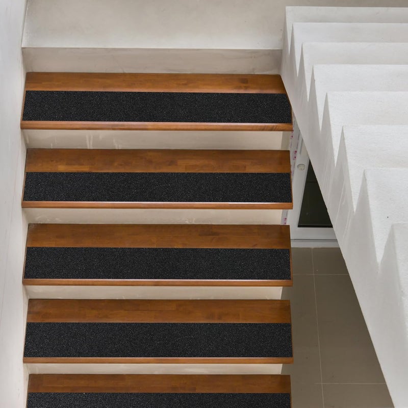 SinoPack 6" Anti Slip Tape, Black Non Slip Ramp for Outdoor 6Inch x 60FT Non Skid Tape, Best Grip Non Slip Strips Tape High Traction Friction Abrasive Adhesive for Stairs Step - Image 3